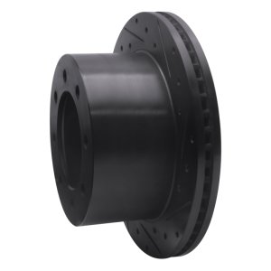 Chevrolet Express 3500 Brake Rotor (1) - Rear Right - R1 Concepts - Drilled & Slotted - Black - `01-`10